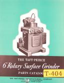 Taft Peirce-Taft Peirce 6\", Rotary Surface Grinder Parts Manual 1944-6-6\"-01
